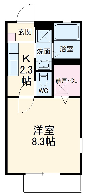 メゾンHANAMARU B棟の間取り