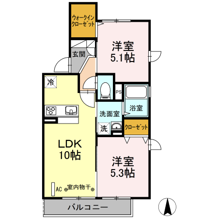 コンフォート湘南山手Ⅰの間取り