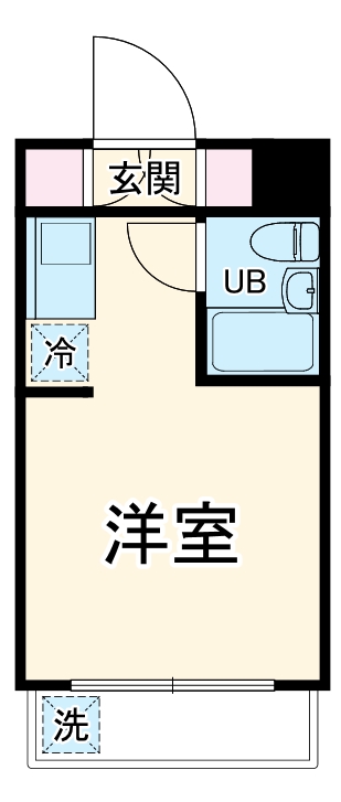 スカイコート元住吉第３・302号室の間取り