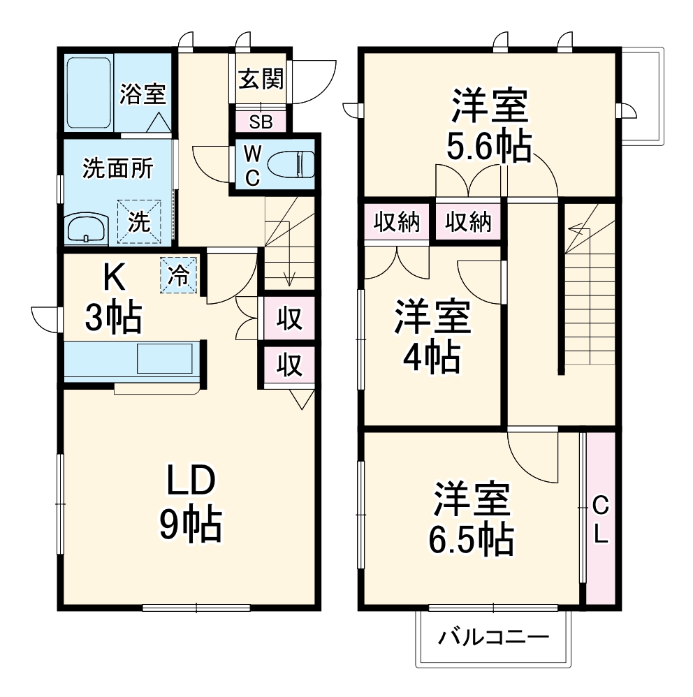 プラートフジ伍番館の間取り