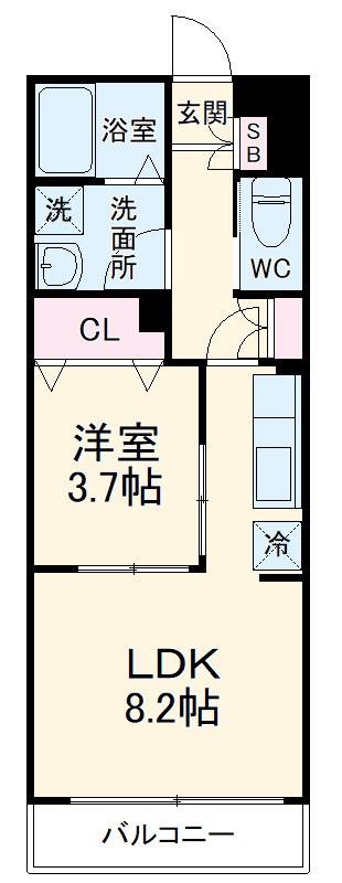エルスタンザ草加の間取り