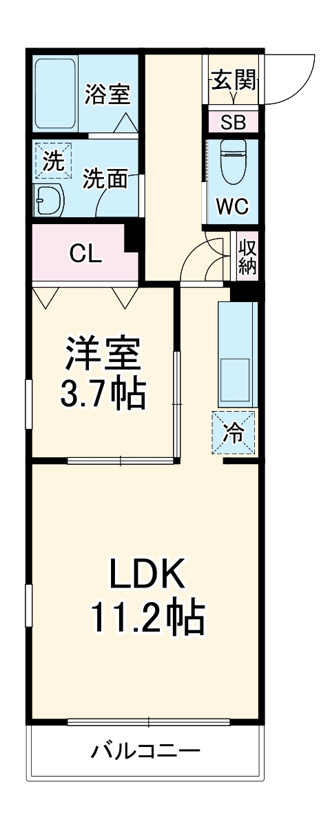エルスタンザ草加の間取り