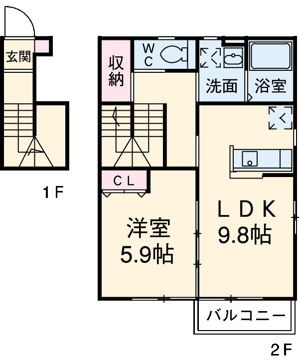 アサヒの間取り