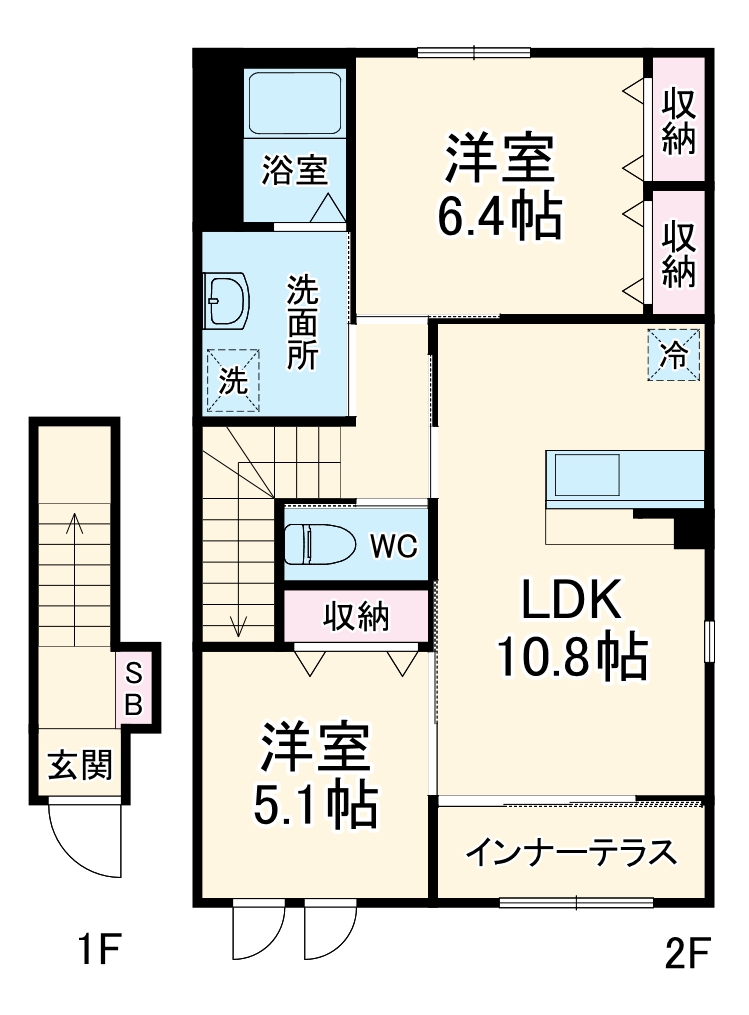 クレール ヴィラの間取り