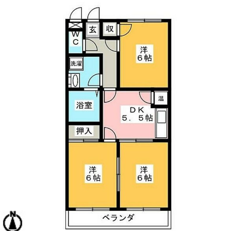 コラージュⅠの間取り