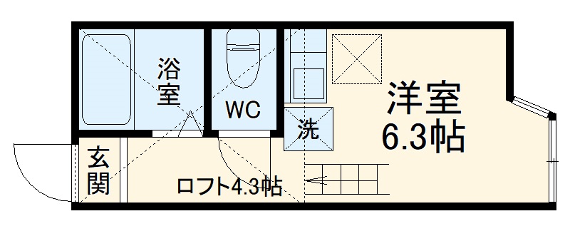 ユナイト田浦ロペス・ホルティージョの間取り