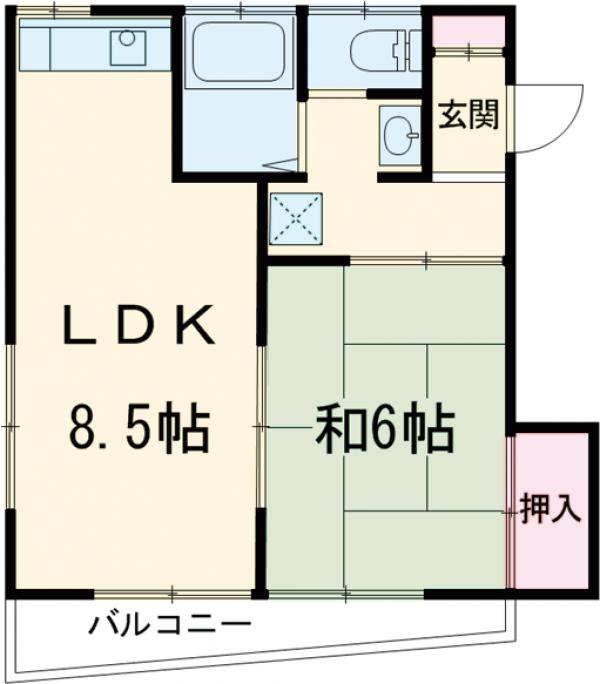 コーポ山口の間取り