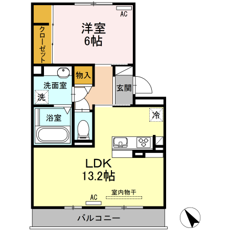セジュール大山の間取り