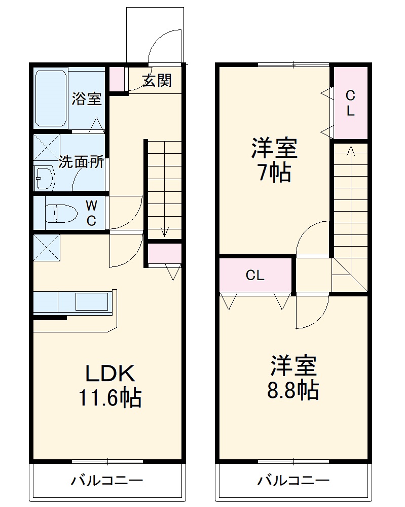 アムール鈴木の間取り