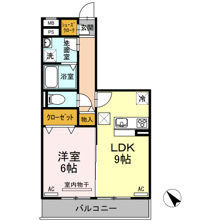 セジュール昭和の間取り