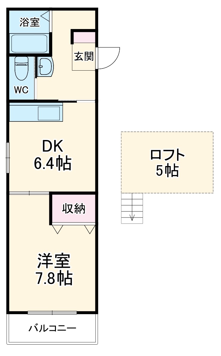 ハイツAHCの間取り