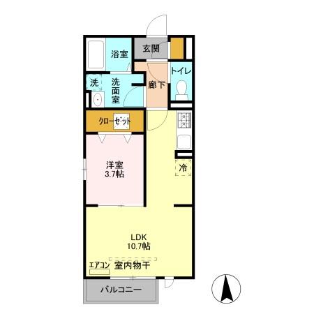 メイサ氷川の間取り