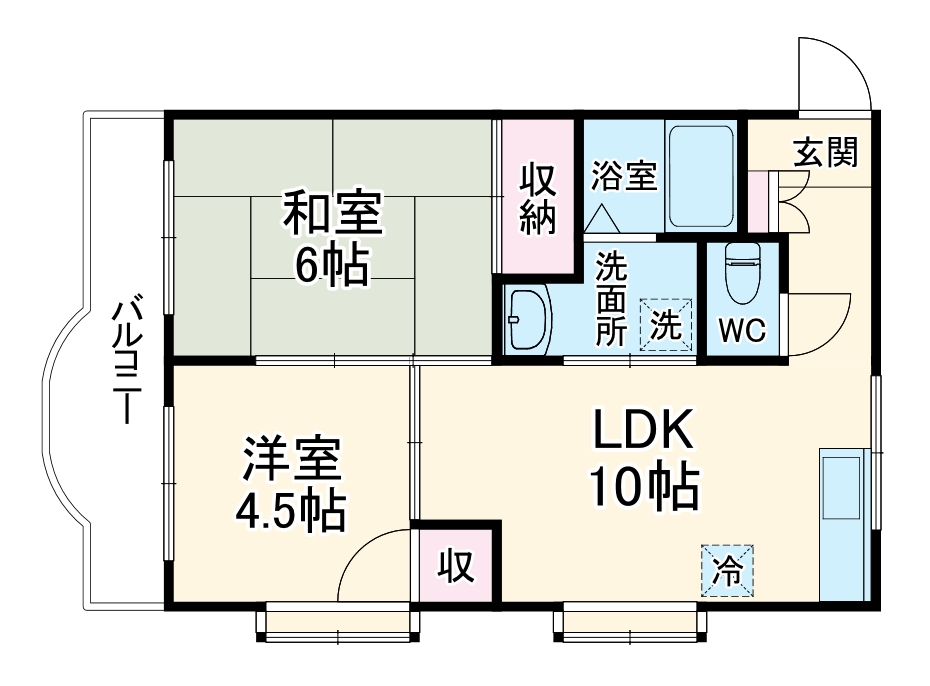 ディーオーアイ港南の間取り