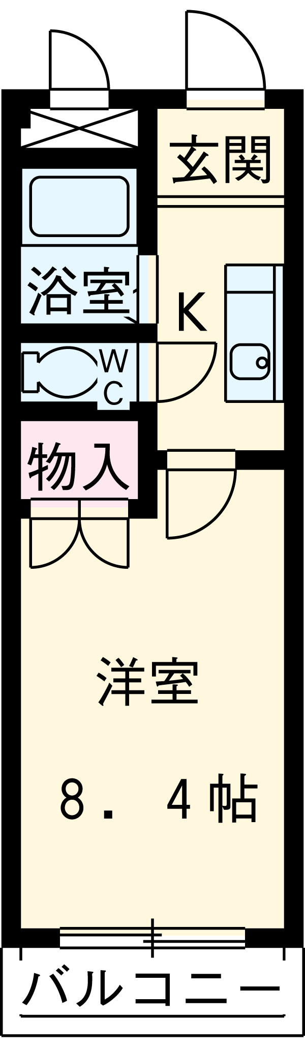 エスポア八田の間取り