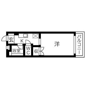 アヴェニュー高畑の間取り