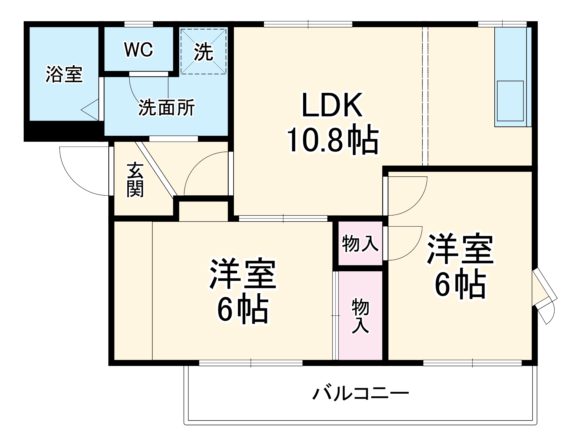 ドミールN 1棟の間取り