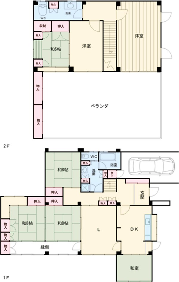住吉町丸山貸家の間取り