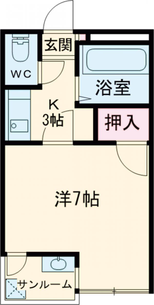 ヴィラ栄町の間取り