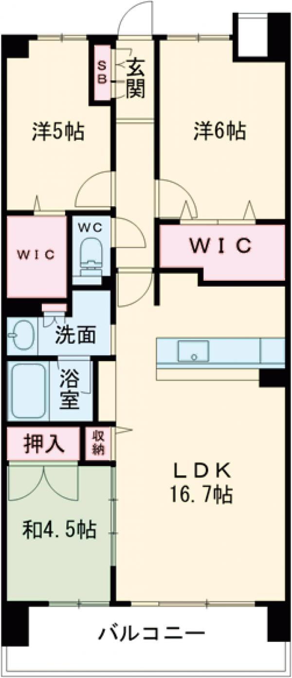 アルファステイツ高崎駅東の間取り