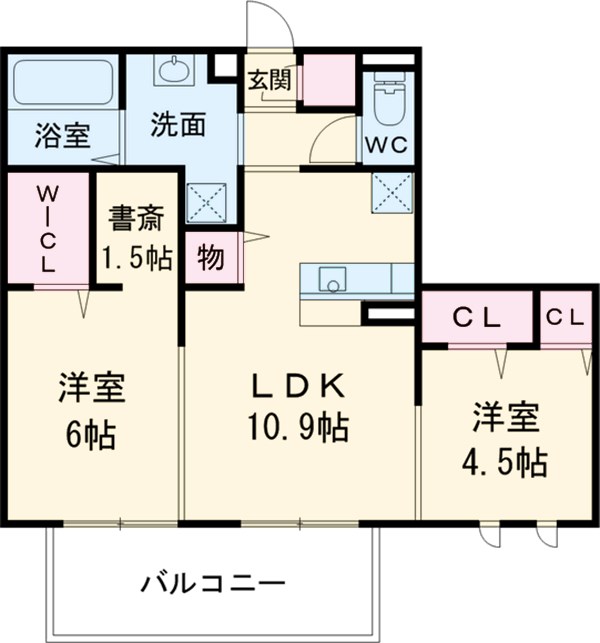 ロータス宇野の間取り