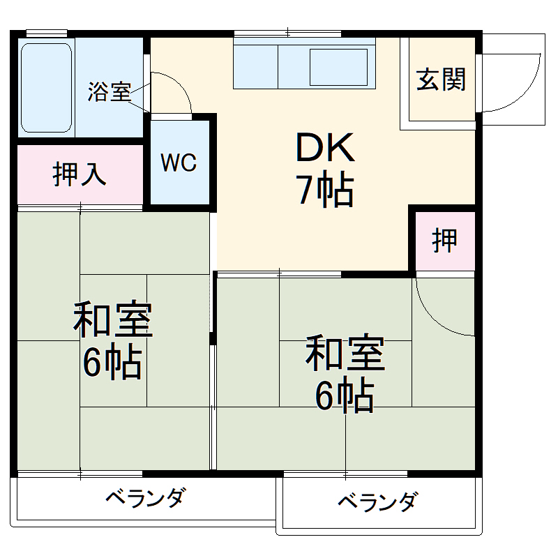 ドエル吉野の間取り