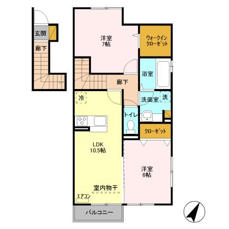 キャトルセゾン伊藤Ⅰの間取り