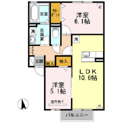 レ・クレールの間取り