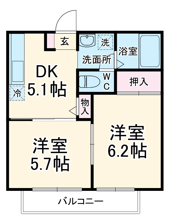 ルミエール・ナガイの間取り
