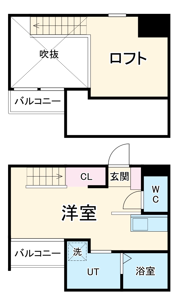 コスモハイツ安城Bの間取り