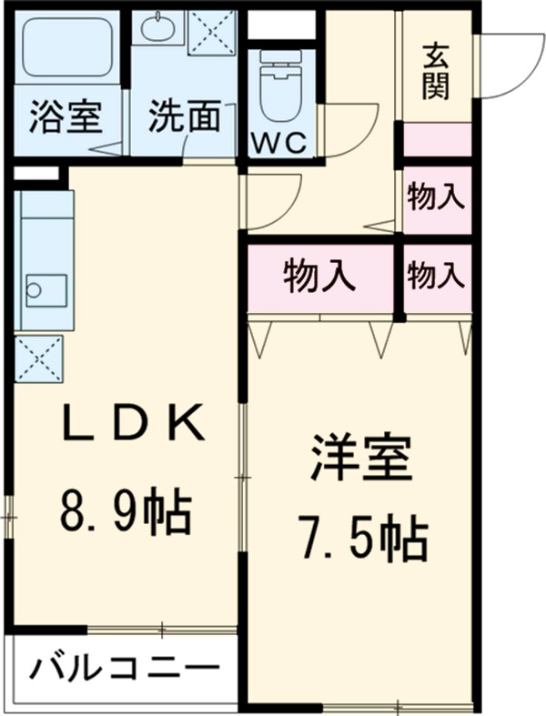 リーベル壱番館の間取り
