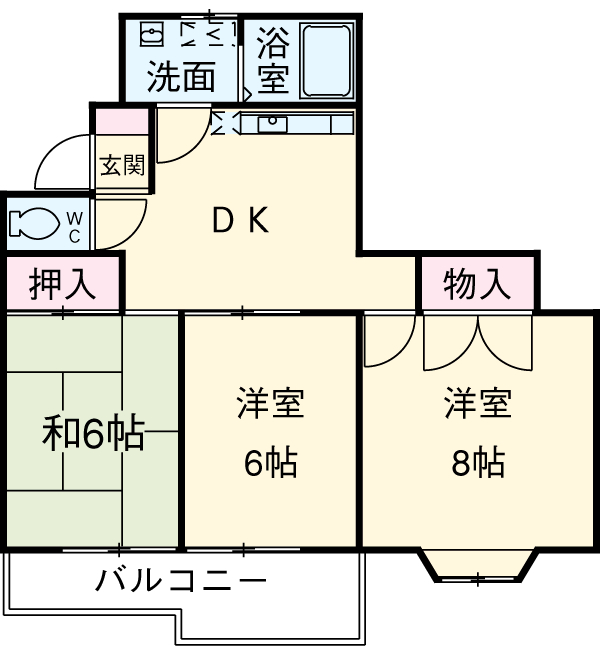 ロキシー・レーヴAの間取り