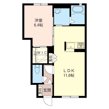 シュシュドメゾンⅠの間取り