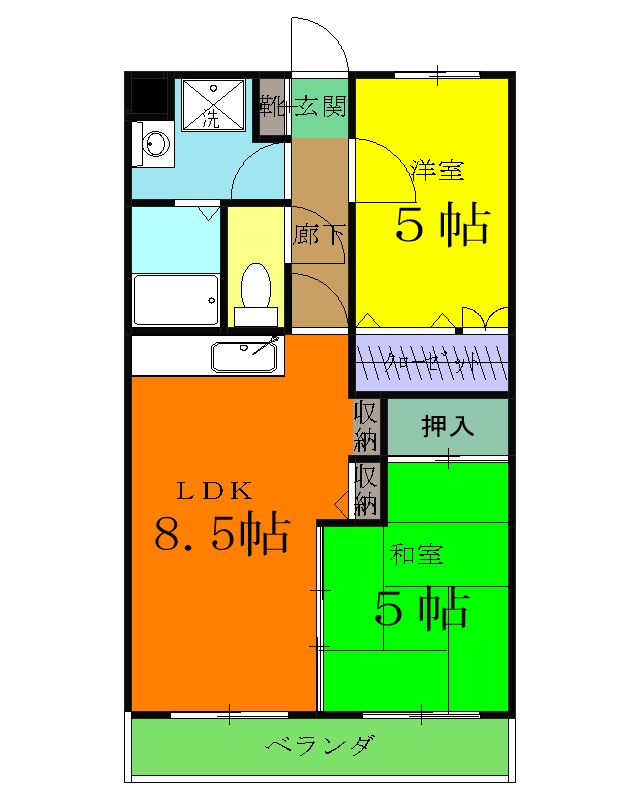 ヴィラリバーサイドの間取り