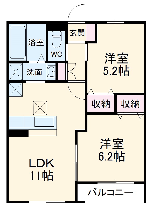 ソレイユの間取り