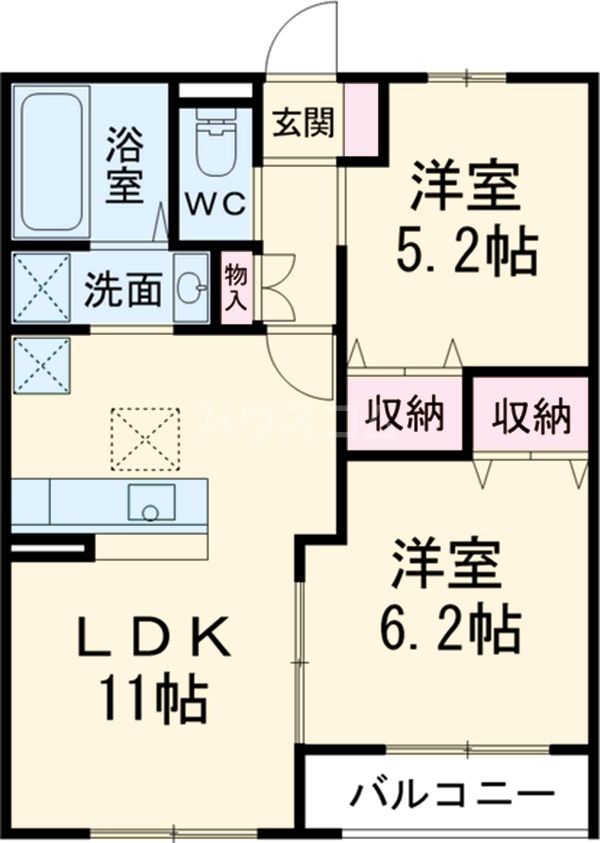 ソレイユの間取り