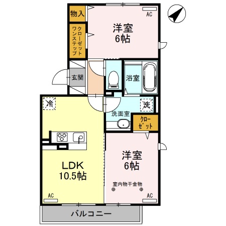 ロイジェントパークスレイクタウンMの間取り