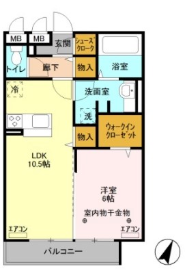 ロイジェントパークスレイクタウンQの間取り