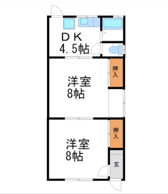長坂アパートの間取り