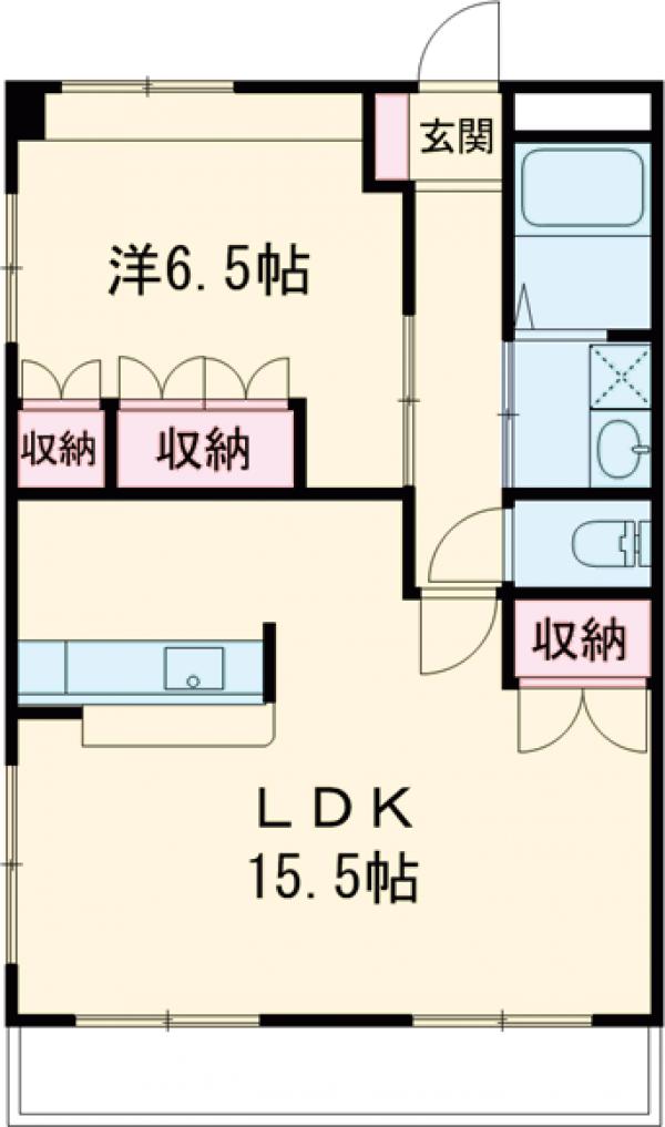 ガーデンヒルズ若松の間取り