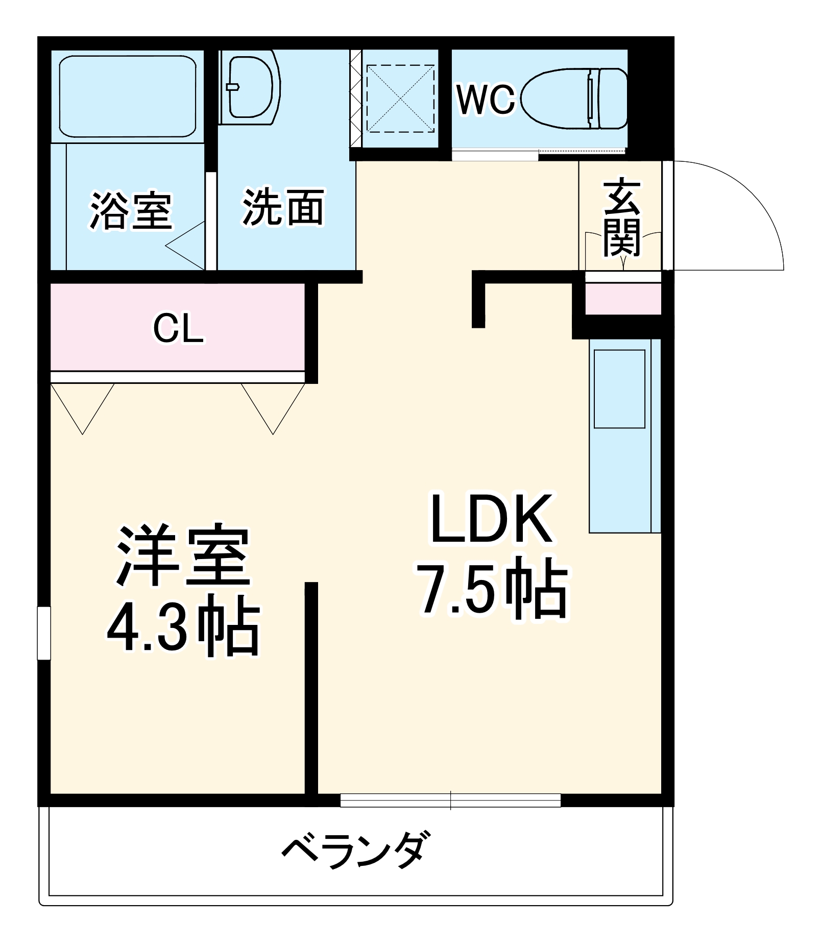 ヴィラ山之手の間取り