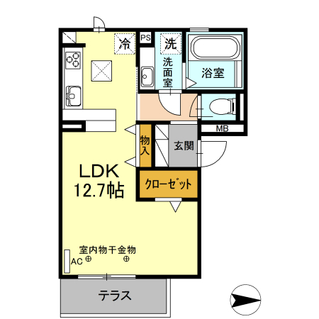 D-room錦の間取り