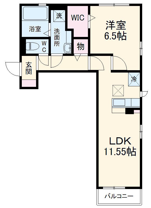 クレール白井の間取り