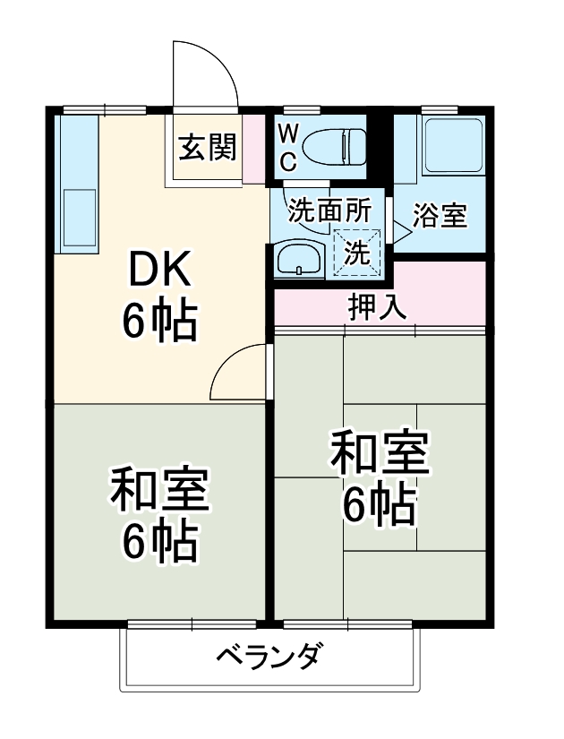 パナハイツ藤井の間取り