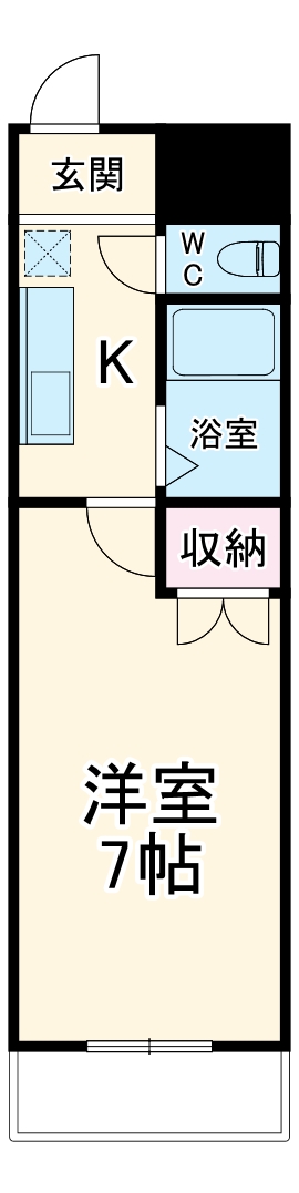 クレールたつたの間取り