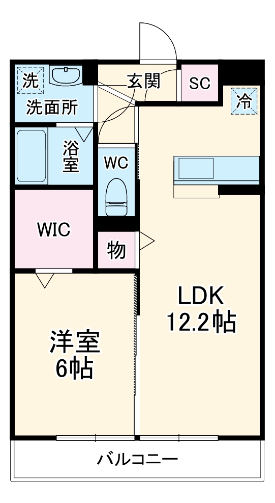 ロータス草加 Ⅰの間取り