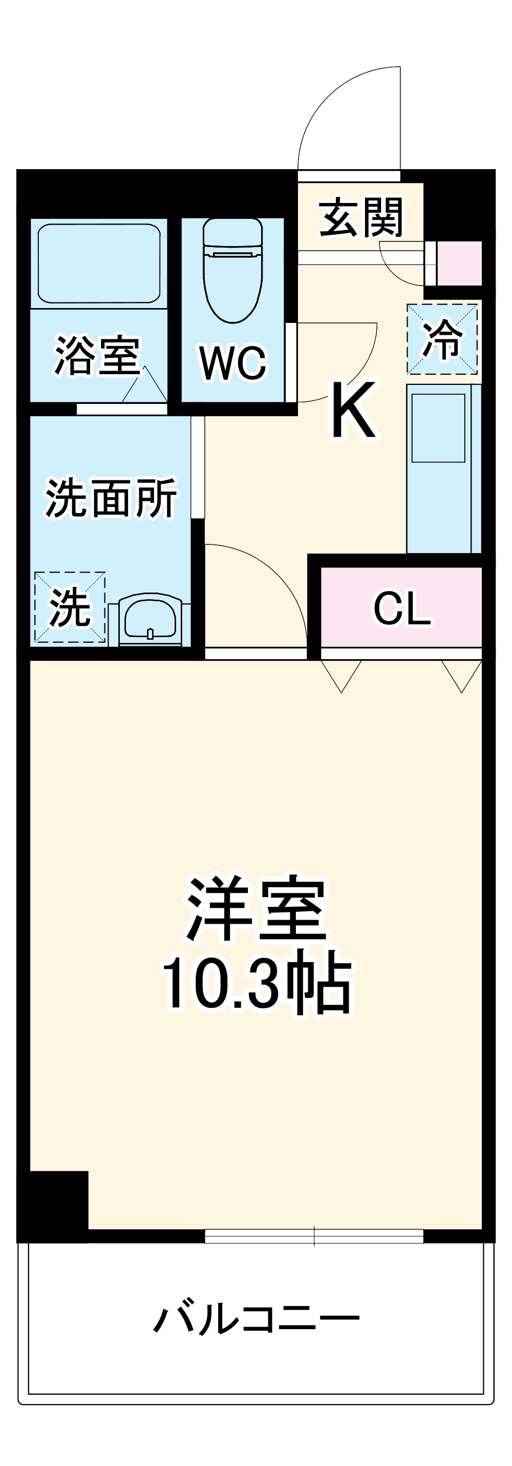 アンプルールフェールBateauⅠの間取り