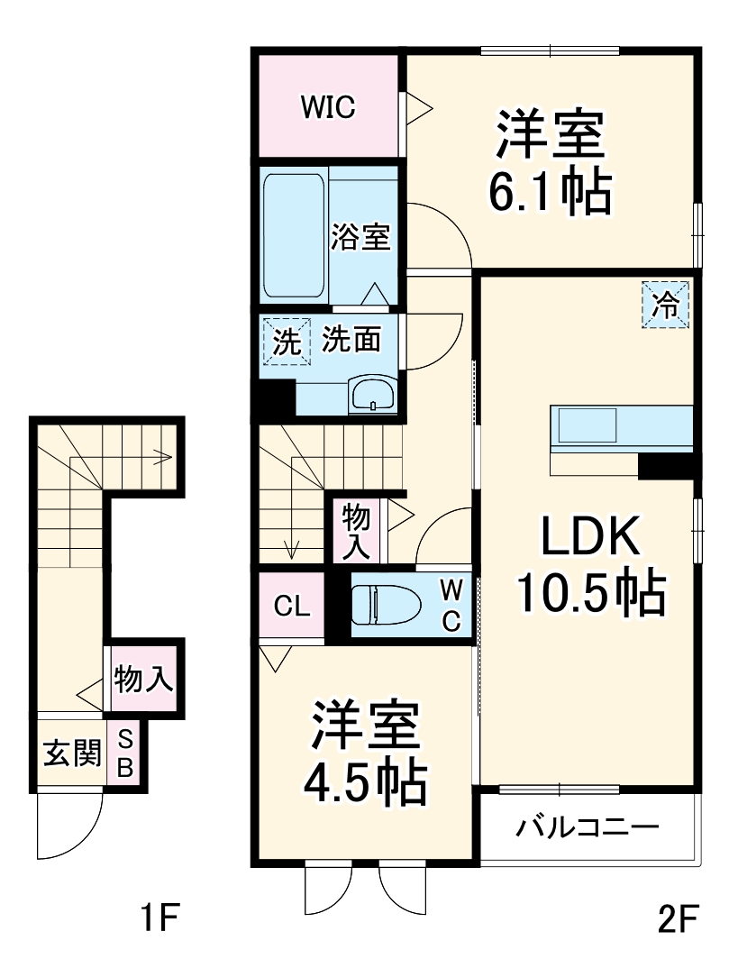 ドエルピアAの間取り