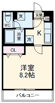 リブリ・とんぼの間取り