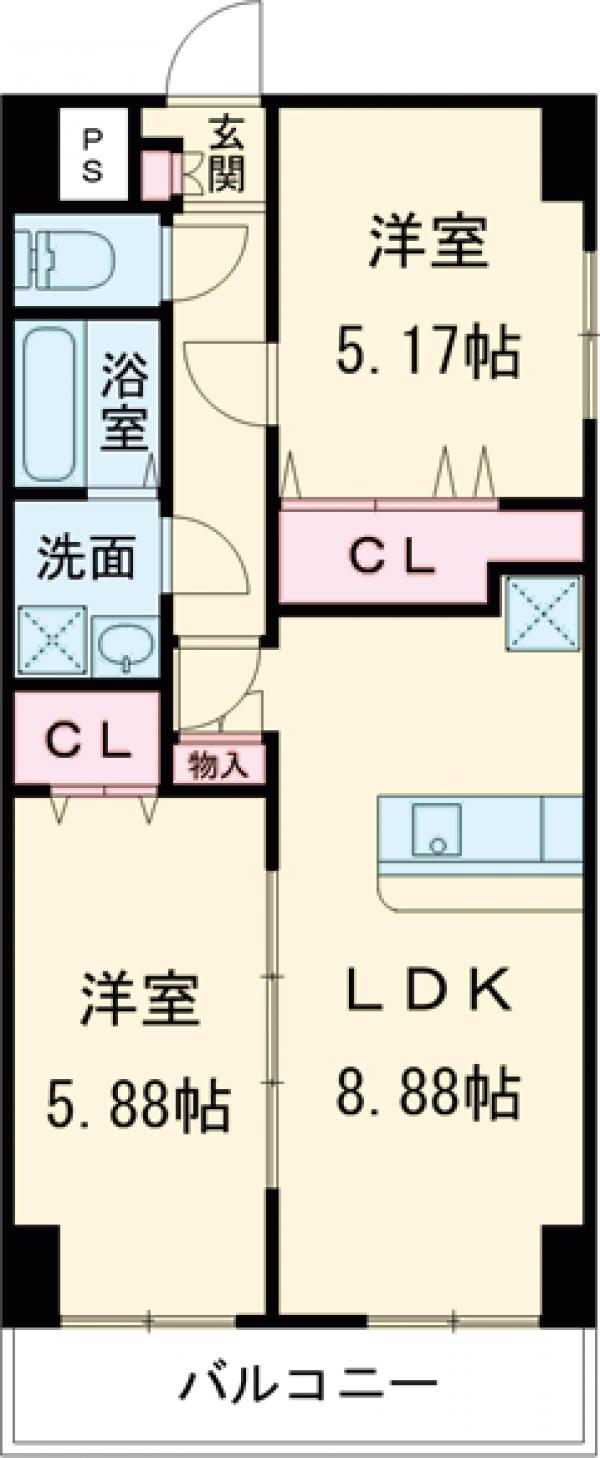 フェリオ南町田の間取り