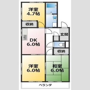 ヴィラ東山Aの間取り